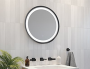 Fleurco MSOR303033 Solis 30" Round Black Lighted Mirror