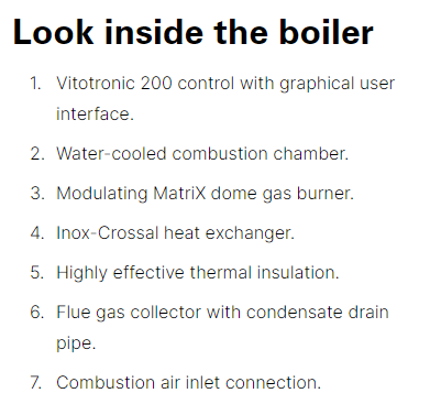 Viessmann CU3A-94 Vitocrossal 300 CU3A 94,000 BTU Gas Condensing Boiler