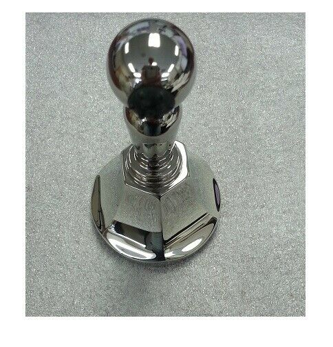 Polished nickel robe hook with spherical knob and wall-mounted base plate.