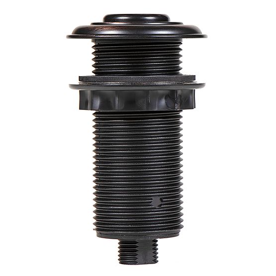 Oil rubbed bronze decorative air switch push button with threaded stem and vintage-style dome cap.
