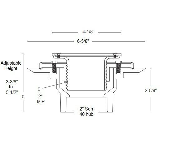 SIOUX CHIEF 821-2PQCP Shower Drain Ring and Square Strainer: Chrome Plated