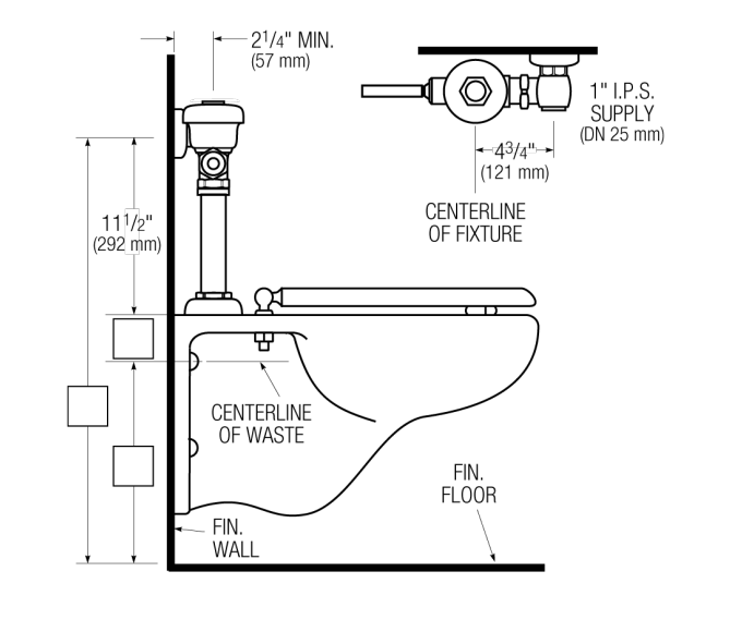 Sloan Regal 111-1.28: 1.28 gpf Closet Flush Valve (3080050)