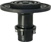 Black metal urinal flushometer repair kit component with cylindrical stem and circular mounting base.