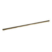 Satin bronze linear drain grate with central slot and mounting brackets on ends.