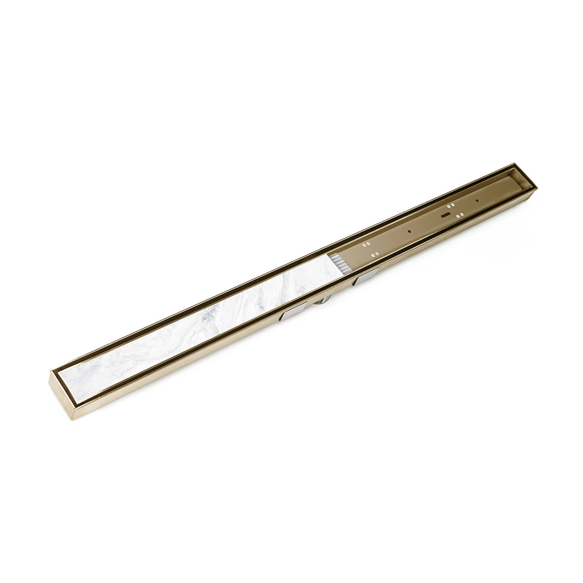 Infinity Drain 60" S-LTIFAS 6560 SB Linear Drain Kit: Satin Bronze