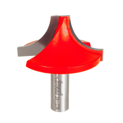 Red rounded ovolo router bit with silver shank and gray bearing, model number 39-236 visible on shaft.
