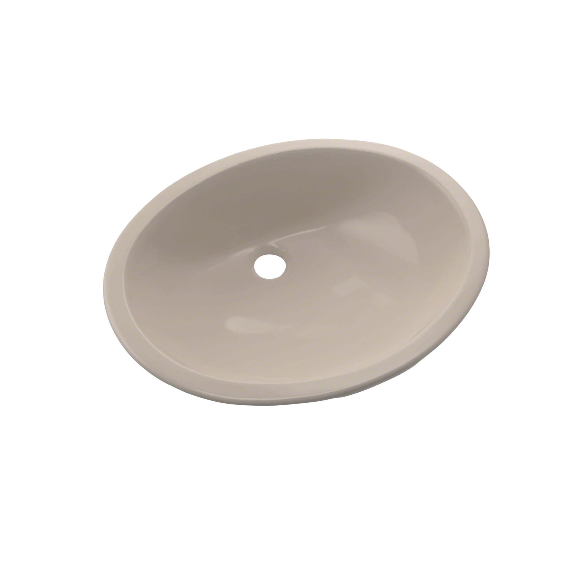 Toto LT579G#03 Rendezvous Oval Undermount Bathroom Sink with CeFiONtect: Bone