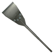 SDS-Max floor scraper with wide flat blade and four mounting bolts on handle.