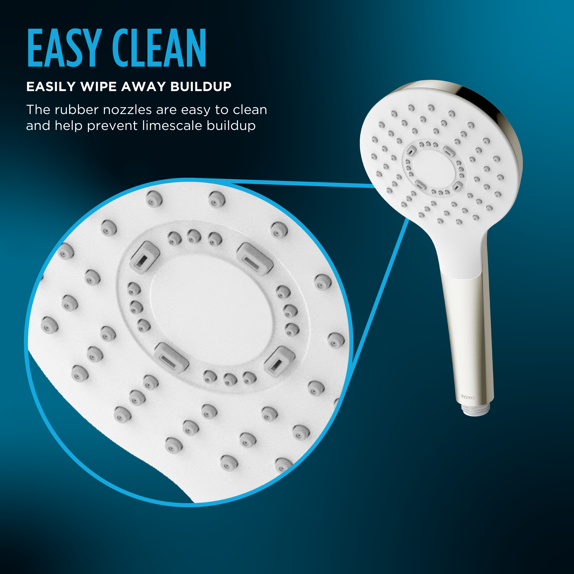 Toto G Series Round Single Spray 4 inch 1.75 GPM Handshower with COMFORT WAVE Technology, Polished Chrome - TBW01009U4#CP