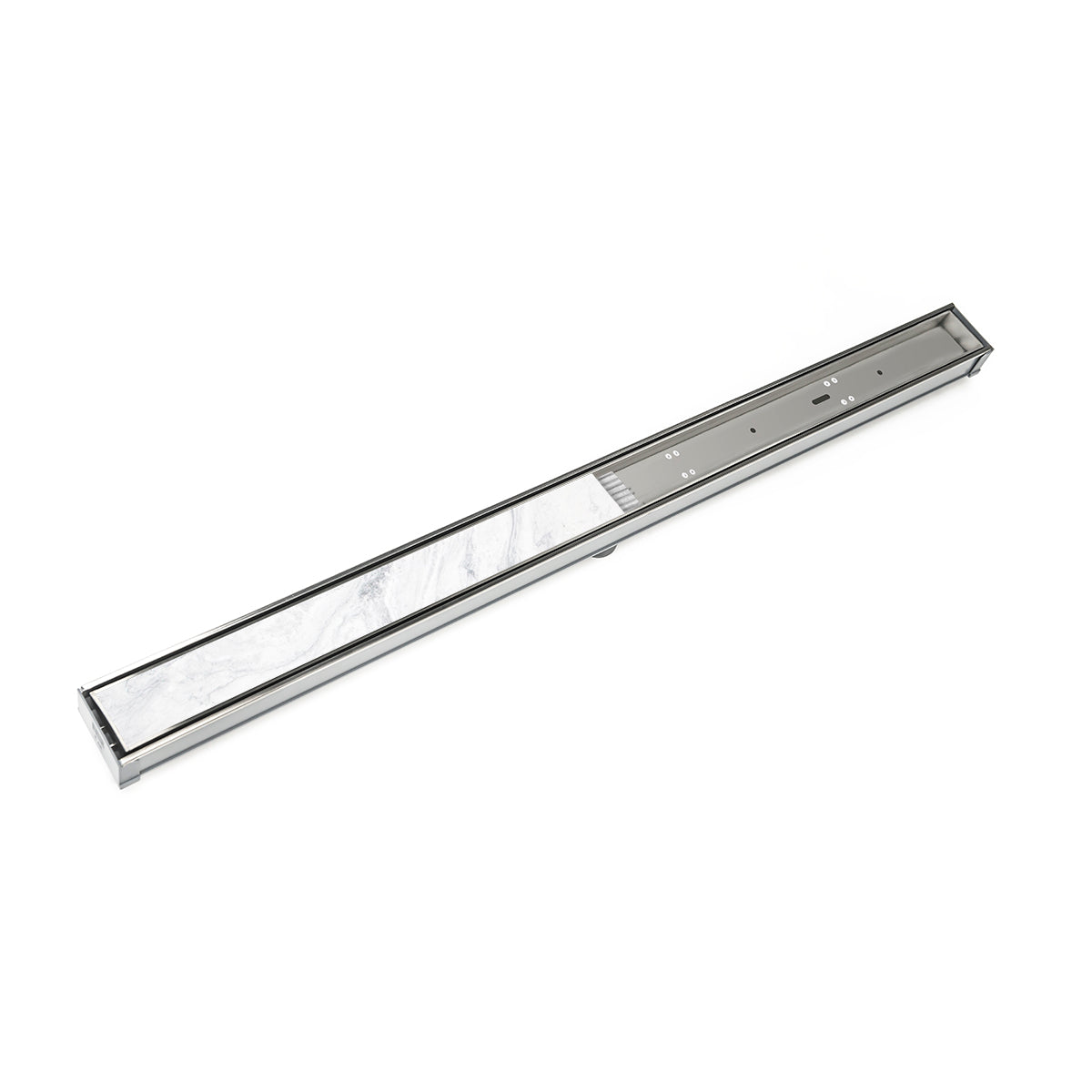 Infinity Drain 60" STIF 6560 SS Linear Drain Kit: Satin Stainless