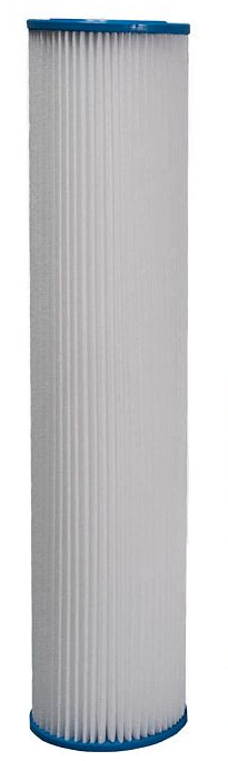 Sterling Water Treatment PP Series 4.5 inch by 20 inch Polyester Pleated Sediment Cartridge, 5 Micron Rating - Case of 9 - PPJ2005-9