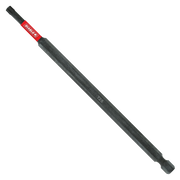 Black Diablo T25 Torx drive bit with red band near the hexagonal shaft end.