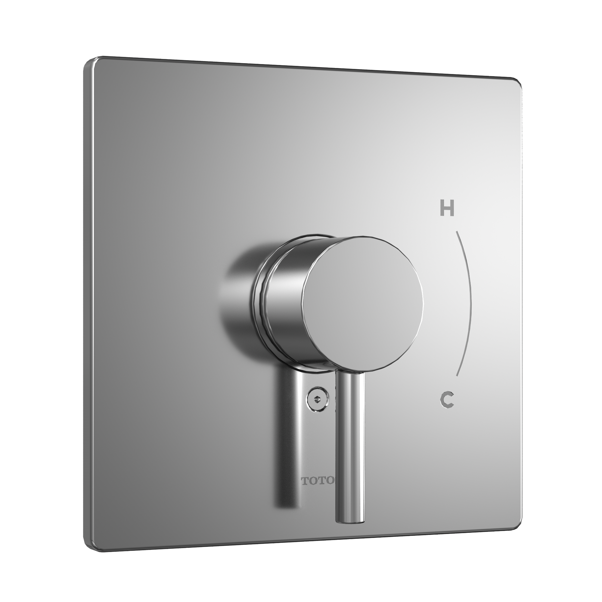 Toto Square Pressure Balance Valve Shower Trim, Polished Chrome - Tbv01801U#Cp