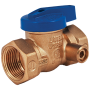 Legend Valve 1/2" T-3100 Gas Valve with Side Tap in Forged Brass - 102-513