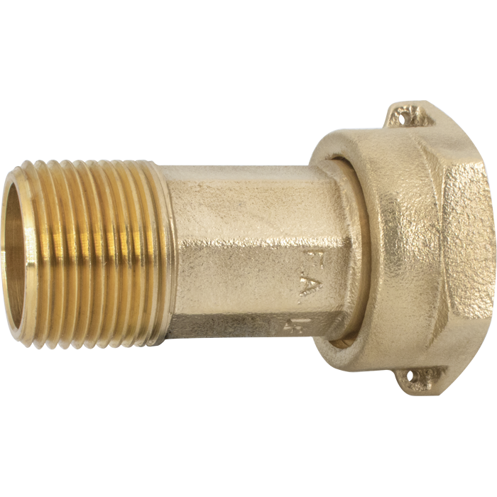Legend Valve 3/4" T-4214NL No Lead MNPT x AWWA Meter Coupling in Brass - 313-124NL