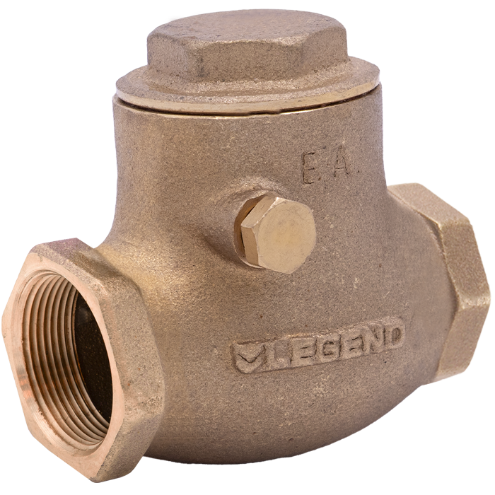 Legend Valve 105-106NL Swing Check Valve 1-1/4 Inch Brass