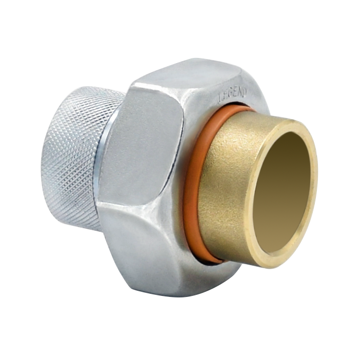 Legend Valve 301-104NL Dielectric Union 3/4 Inch FNPT x Sweat Brass - 5 Pack