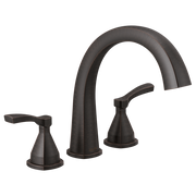 Delta Stryke Three Hole Arc Roman Tub Trim with Lever Handles
