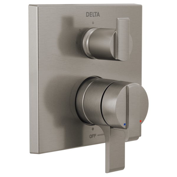 Delta Ara Angular Modern Monitor 17 Series Valve Trim with 3-Setting Integrated Diverter