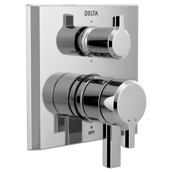 Delta Pivotal Two-Handle Monitor 17 Series Valve Trim with 6-Setting Diverter