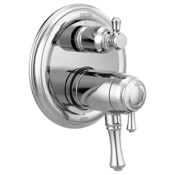 Delta Cassidy Traditional Two-Handle TempAssure 17T Series Valve Trim with 3-Setting Integrated Diverter
