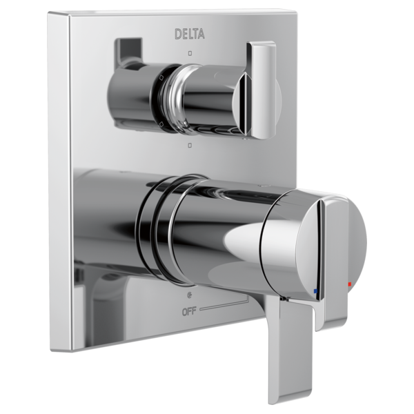 Delta Ara Angular Modern TempAssure 17T Series Valve Trim with 6-Setting Integrated Diverter