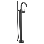 Delta Trinsic Single Handle Floor Mount Tub Filler Trim with Hand Shower