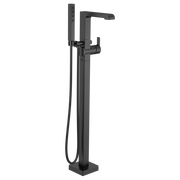 Delta Ara Single Handle Floor Mount Tub Filler Trim with Hand Shower