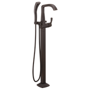 Delta Stryke Single Handle Floor Mount Tub Filler Trim with Lever Handles