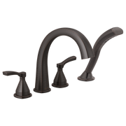 Delta Stryke Four Hole Arc Roman Tub Trim with Lever Handles