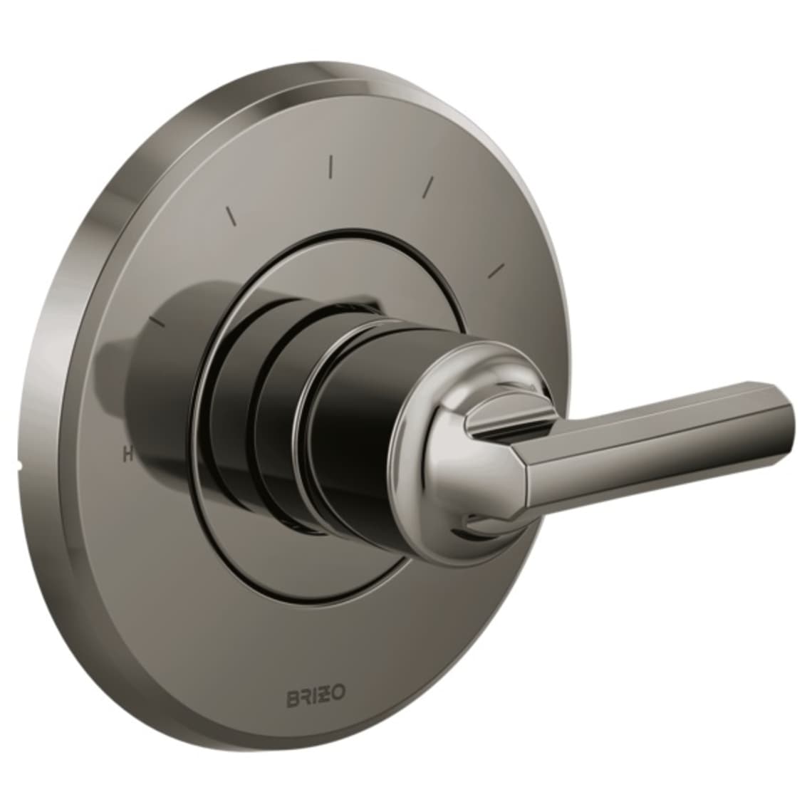 Brizo Levoir Sensori Thermostatic Valve Trim - Less Handle in Brilliance Black Onyx - T66T098-BNXLHP