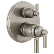 Brizo Invari Tempassure Thermostatic Valve with Integrated 6-Function Diverter Trim