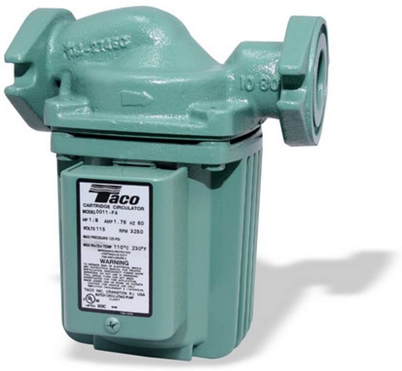 Taco 0011-F4 0011 Cast Iron Circulator, 1/8 HP
