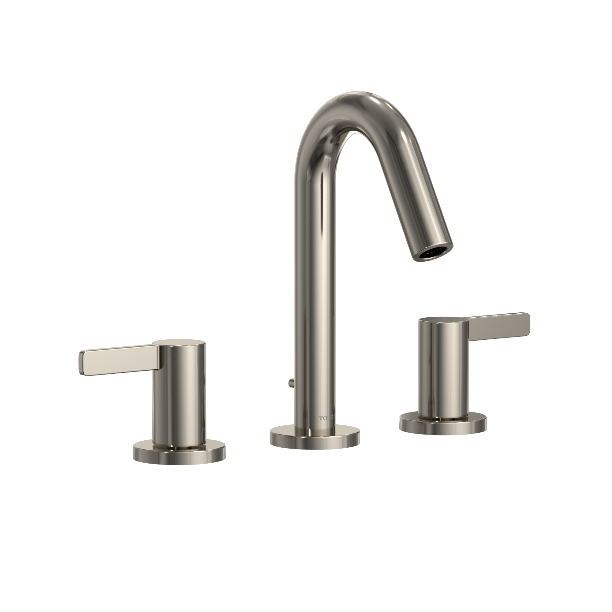 Toto GF Series 1.2 GPM Two Lever Handle Widespread Bathroom Sink Faucet, Polished Nickel