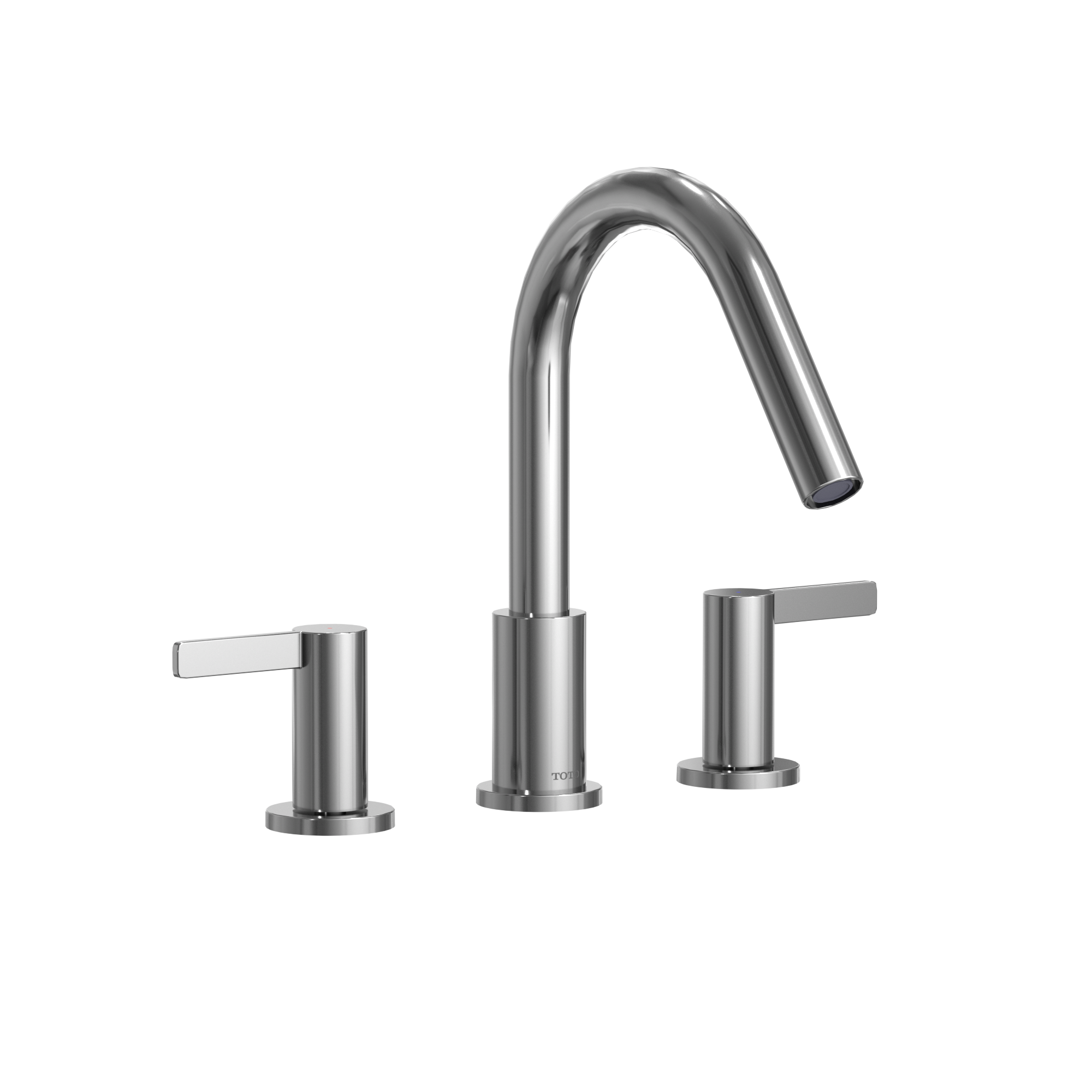 Toto GF Two Lever Handle Deck-Mount Roman Tub Filler Trim, Polished Chrome