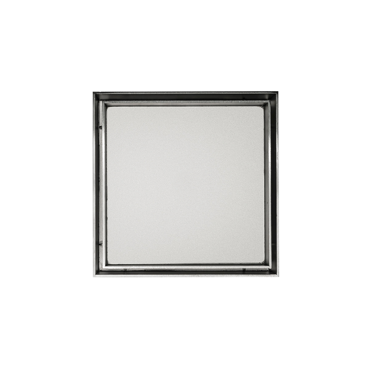 Infinity Drain 5" x 5" TD 15-3A SS Center Drain Kit: Satin Stainless