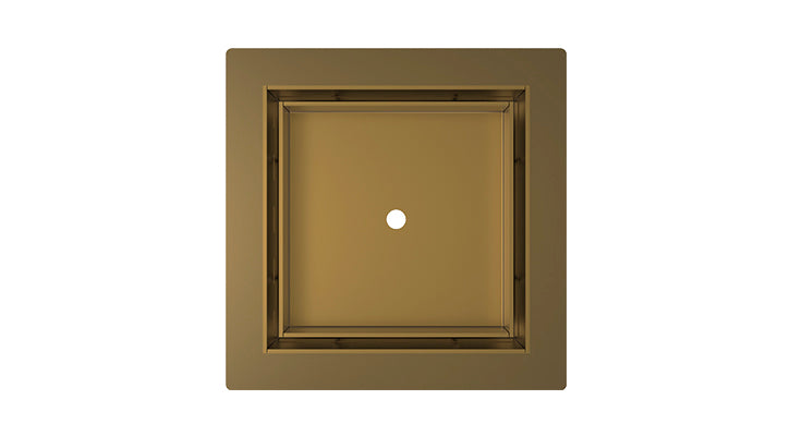 Infinity Drain 5" x 5" TDF 5-2P SB Center Drain Kit: Satin Bronze