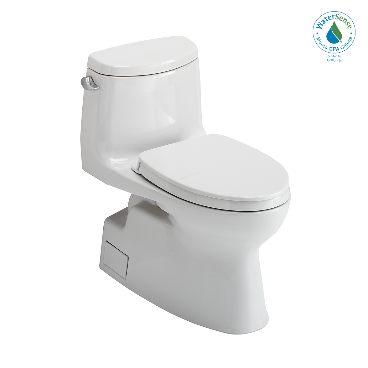 Toto Carlyle II One Piece Elongated Auto Flush Washlet+ Ready Universal Height Toilet with CEFIONTECT 1.28 GPF with SS124 SoftClose Seat in Cotton White