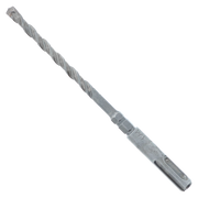 SDS-Plus concrete hammer drill bit with twisted flutes and carbide head, 1/4 inch diameter.