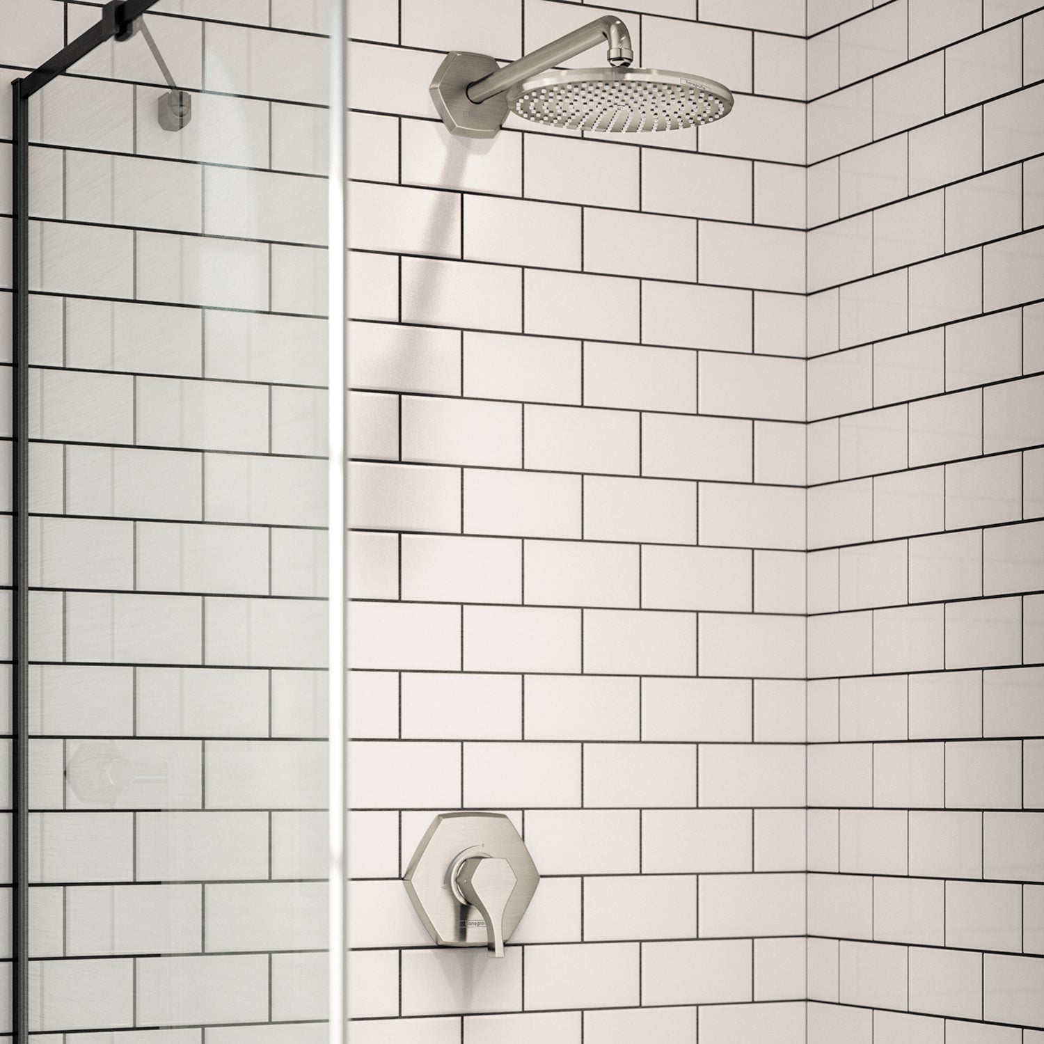 Hansgrohe 04815820 Locarno Tub Spout with Diverter in Brushed Nickel