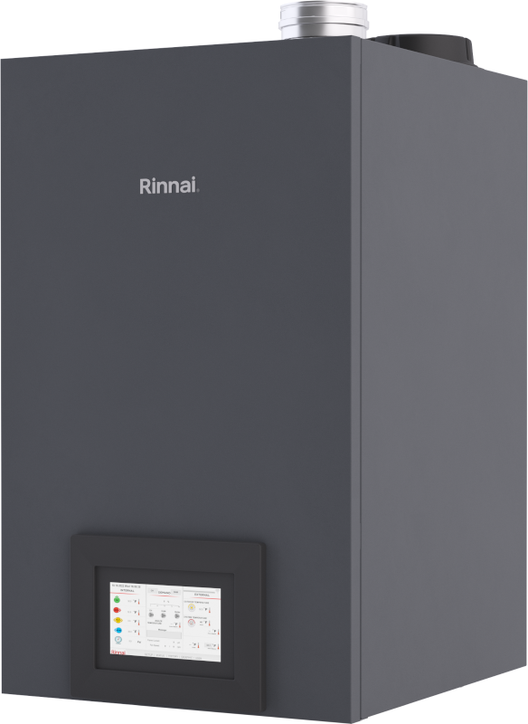 Rinnai RCB Series 399,000 BTU Indoor Natural Gas Wall Mounted Commercial Condensing Solo Boiler - RCB399AN