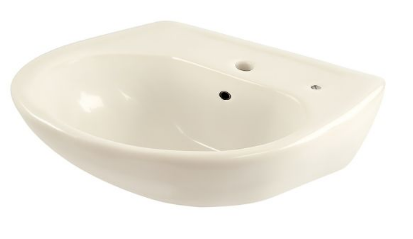 Toto LT242G#01 Prominence Oval Basin Pedestal Bathroom Sink with CeFiONtect for Single Hole Faucets, Cotton White - Less Pedestal