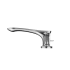Toto GO Two-Handle Deck-Mount Roman Tub Filler Trim with Handshower, Brushed Nickel - TBG01202U#BN