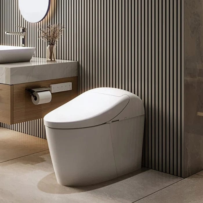 TOTO Washlet G5A Lite Integrated Elongated Smart Toilet - Cotton White