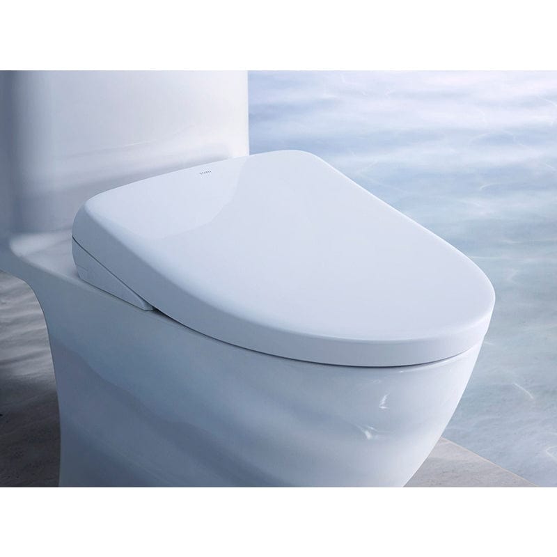 Toto S7 Bidet Seat, Auto-Flush Ready with Remote - Elongated in Cotton White