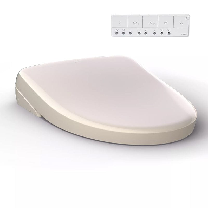 Toto S7A Bidet Seat with Remote - Contemporary Elongated in Sedona Beige