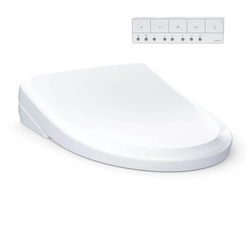 Toto S7A Bidet Seat with Remote - Classic Elongated in Cotton White