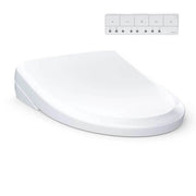 Toto S7A Bidet Seat with Remote - Classic Elongated in Cotton White
