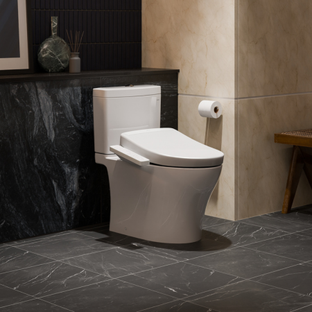 Toto S2 Washlet with Remote - Round in Cotton White