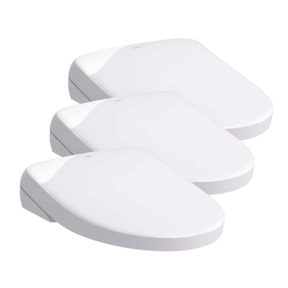Toto S7A Bidet Seat with Remote - Contemporary Elongated in Cotton White - 3 pack
